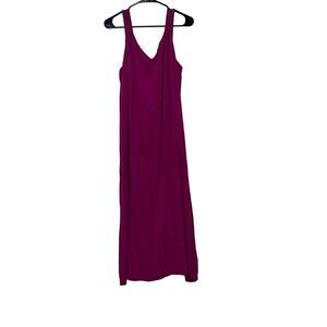 Vince Camuto 1X Plus Hot Pink Sheath Midi Dress Side Slits Summer Beach Resort‎